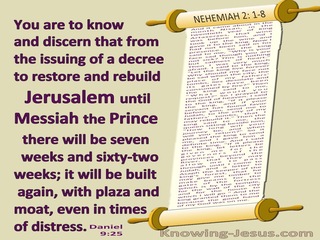 Daniel  9-25 From The Issuing Of A Decree To Rebuild Jerusalem (beige)